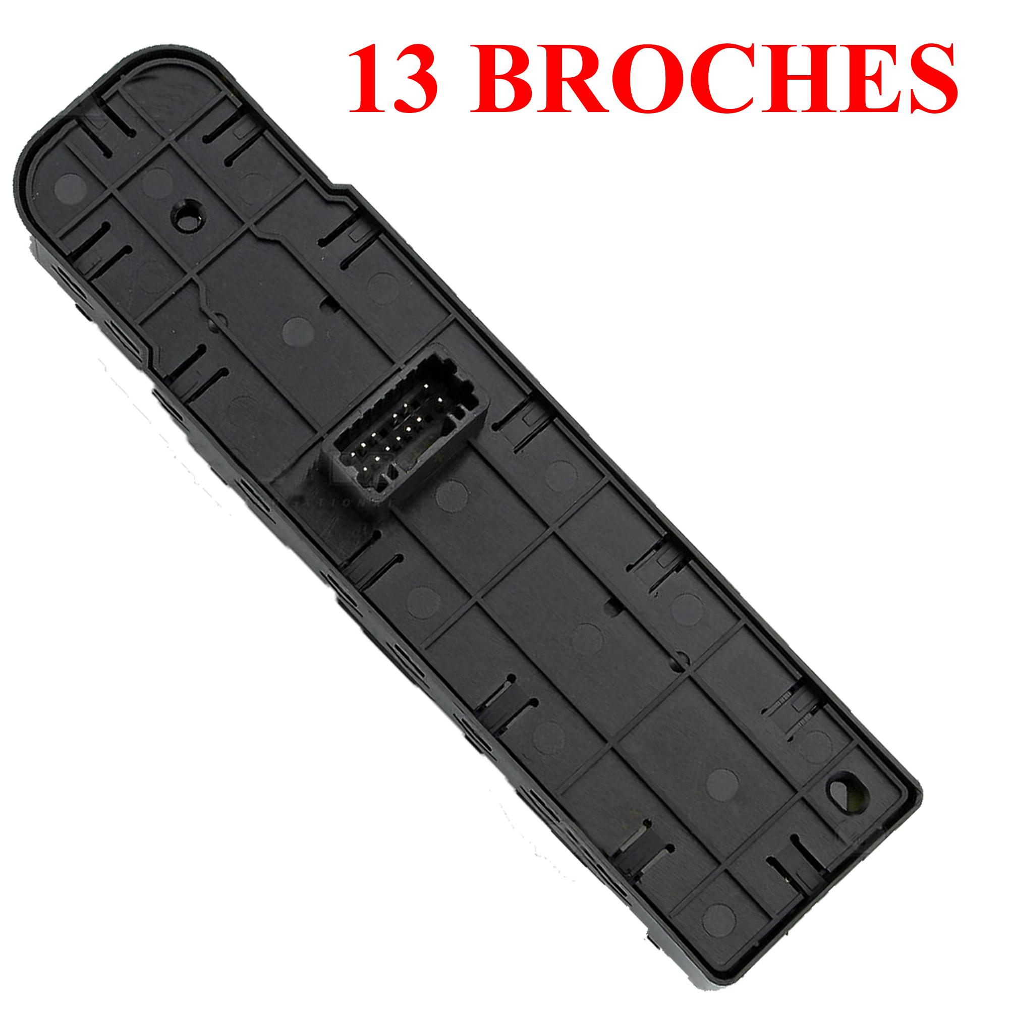 Bouton leve vitre avant gauche pour Renault Scenic III Megane 3 PARTSLINE SC57071