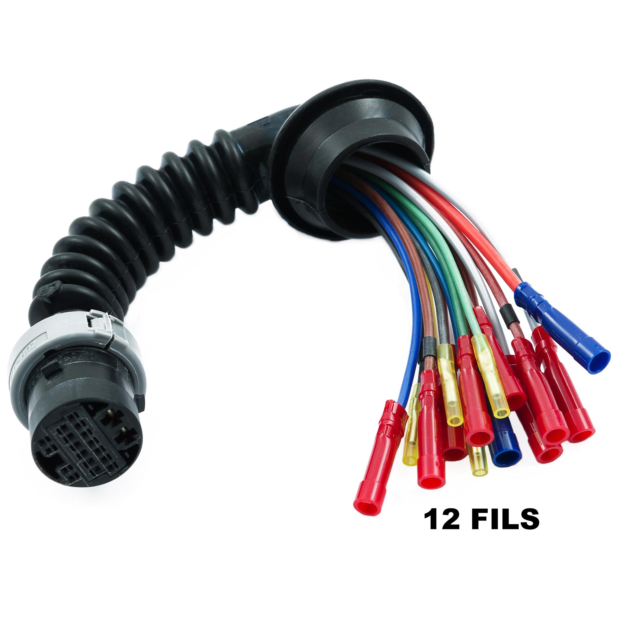Kit reparation faisceau porte arriere gauche ou droite (12 fils) pour Opel Astra H PARTSLINE SC57483