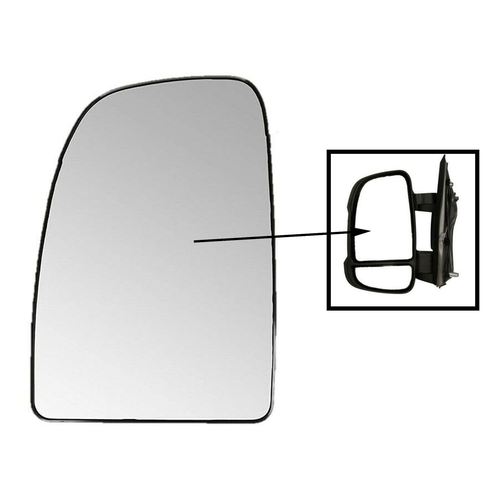 Glace de rétroviseur dégivrante gauche supérieure pour Jumper 3, Ducato 3, Boxer 3 PARTSLINE SC57497