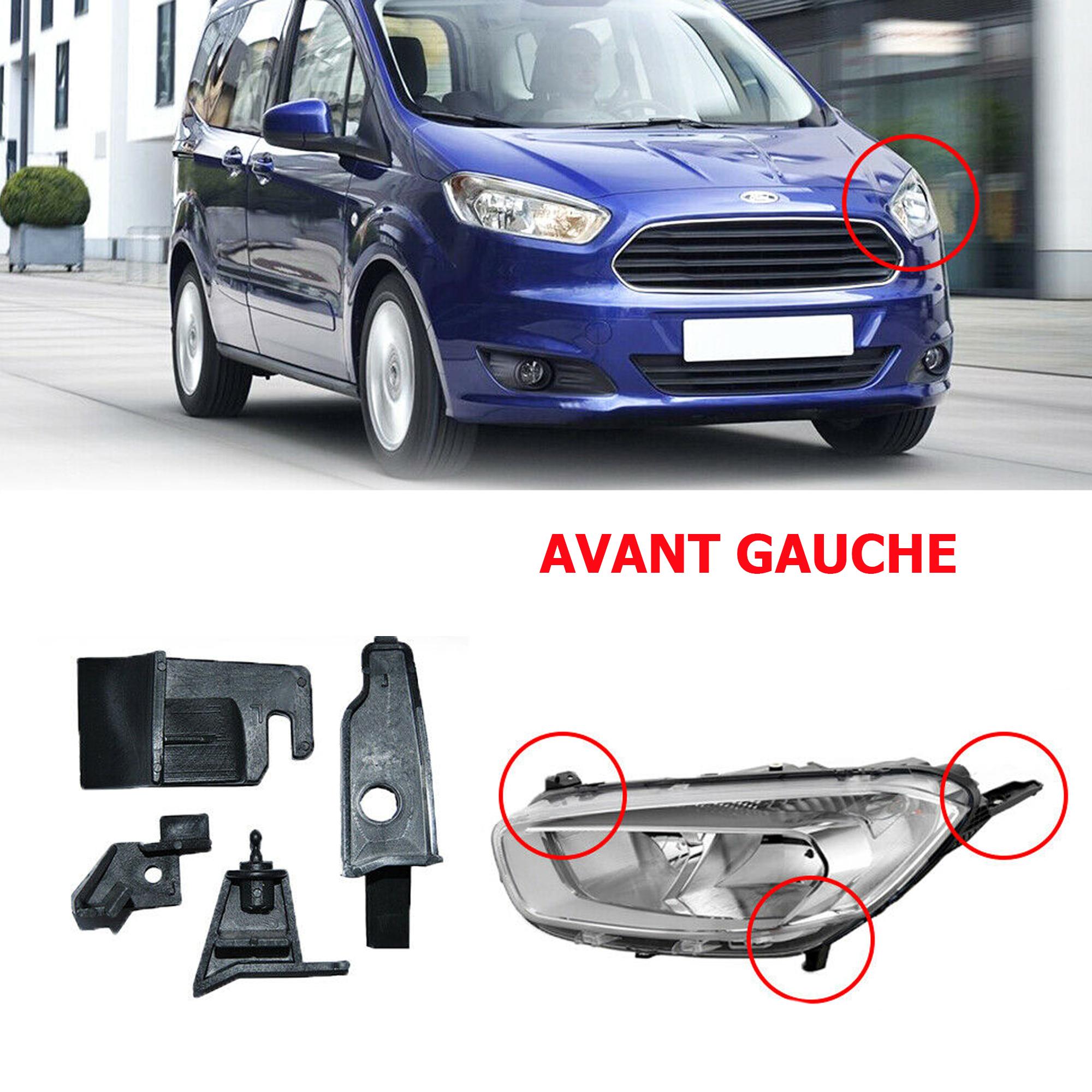 Kit réparation fixation phare avant gauche pour Ford Transit Courier B460 PARTSLINE SC58101