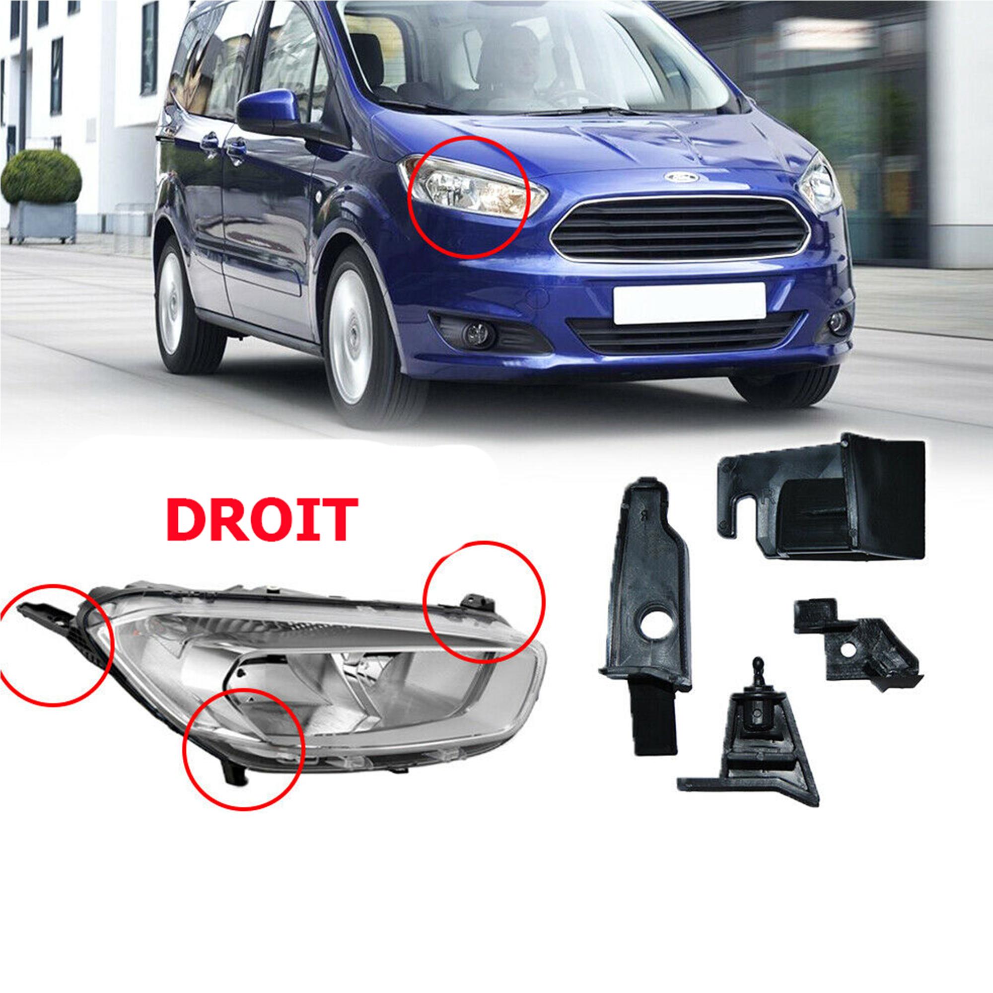 Kit reparation phare avant droit pour Ford Transit Courier PARTSLINE SC58102