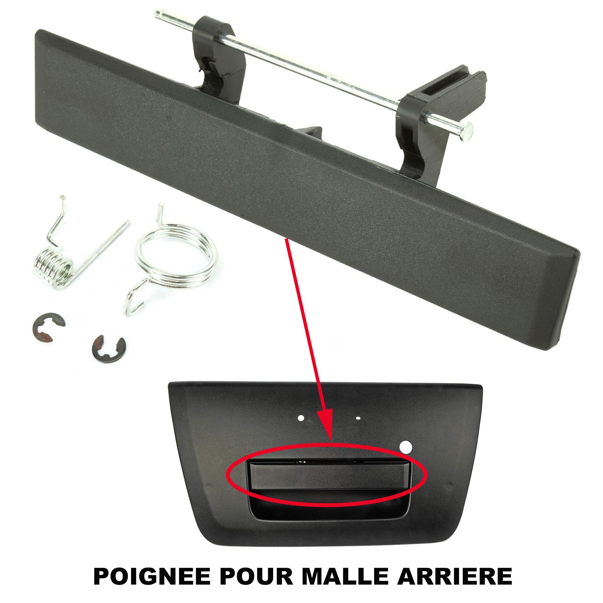 Poignée de malle, benne arrière compatible pour NP300 NAVARA D40 2.5 3.0 dCi 4x4 PARTSLINE SC58126