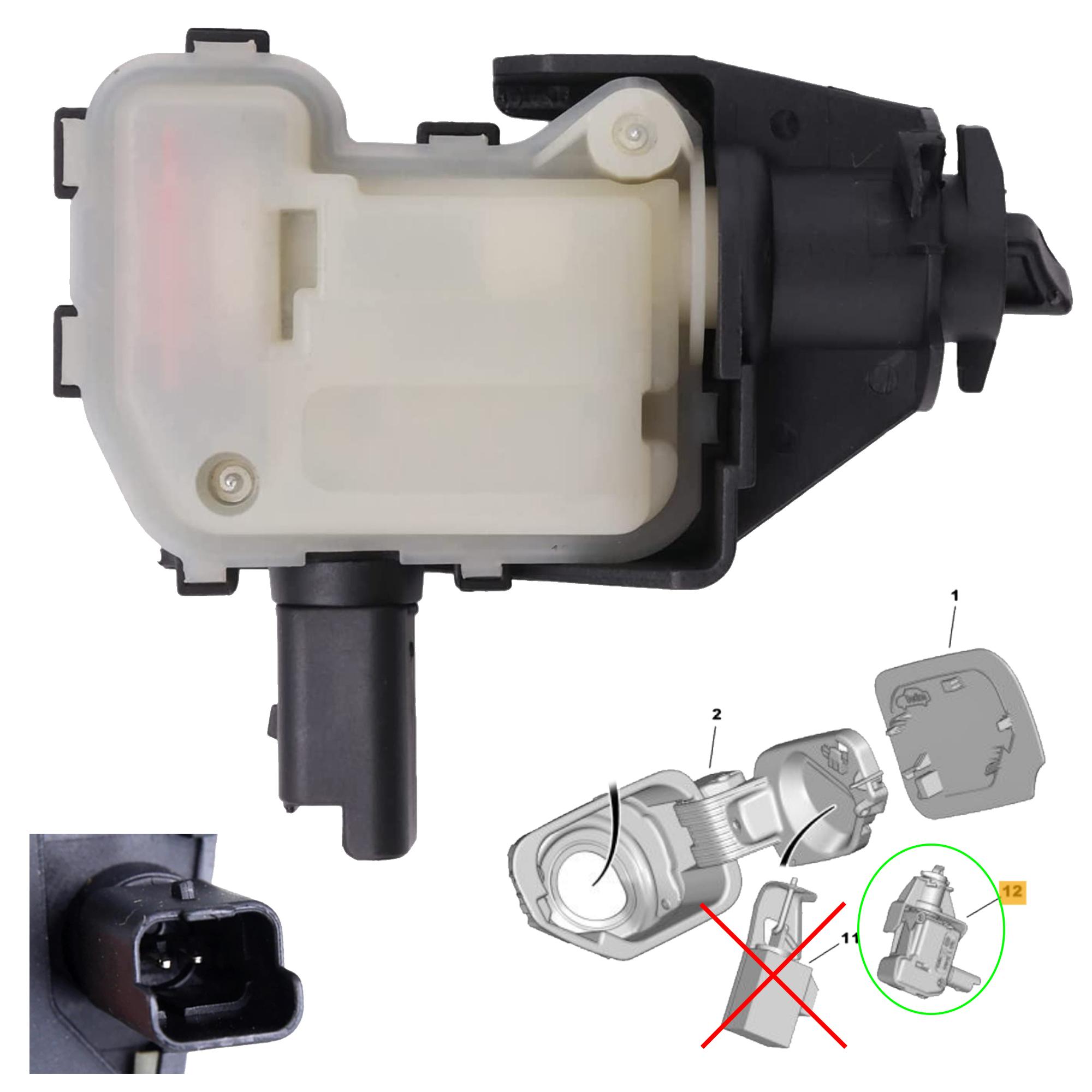 Moteur trappe a carburant pour 407 508 C4 DS4 C6 PARTSLINE SC58272