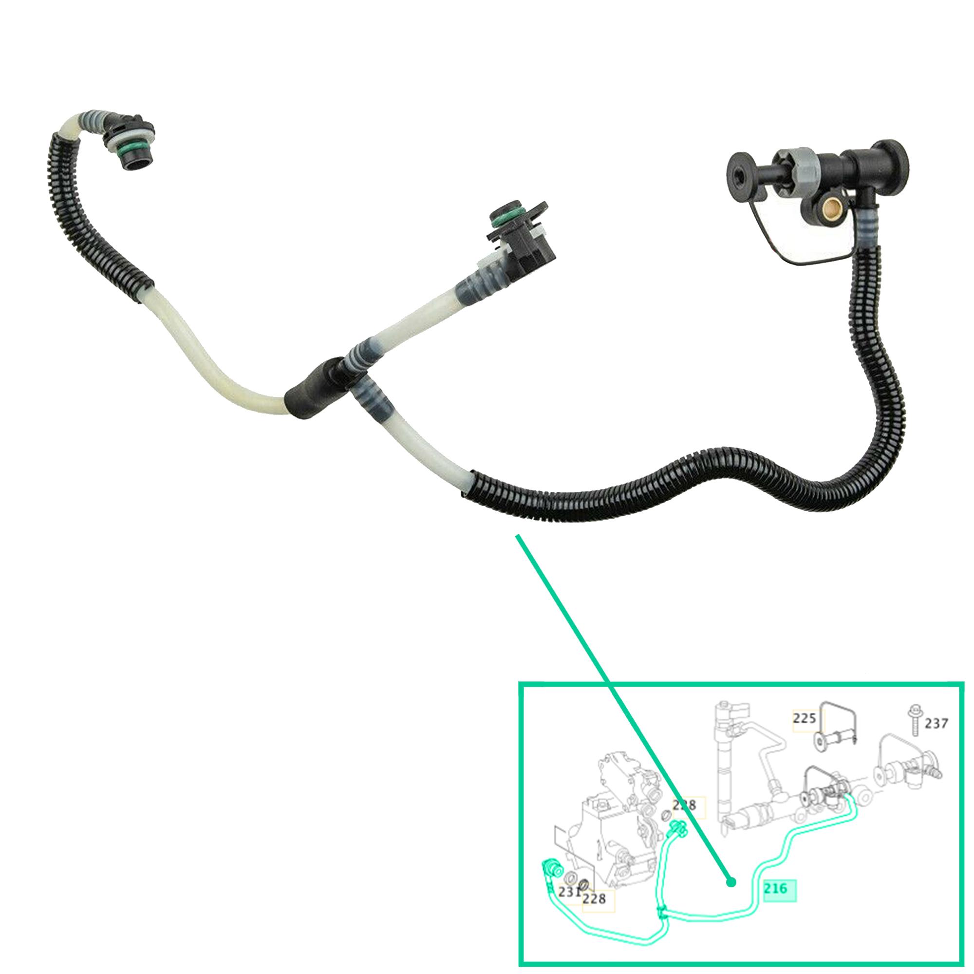 Tuyau d'alimentation en carburant pour Mercedes 200 220 270 Cdi PARTSLINE SC58331