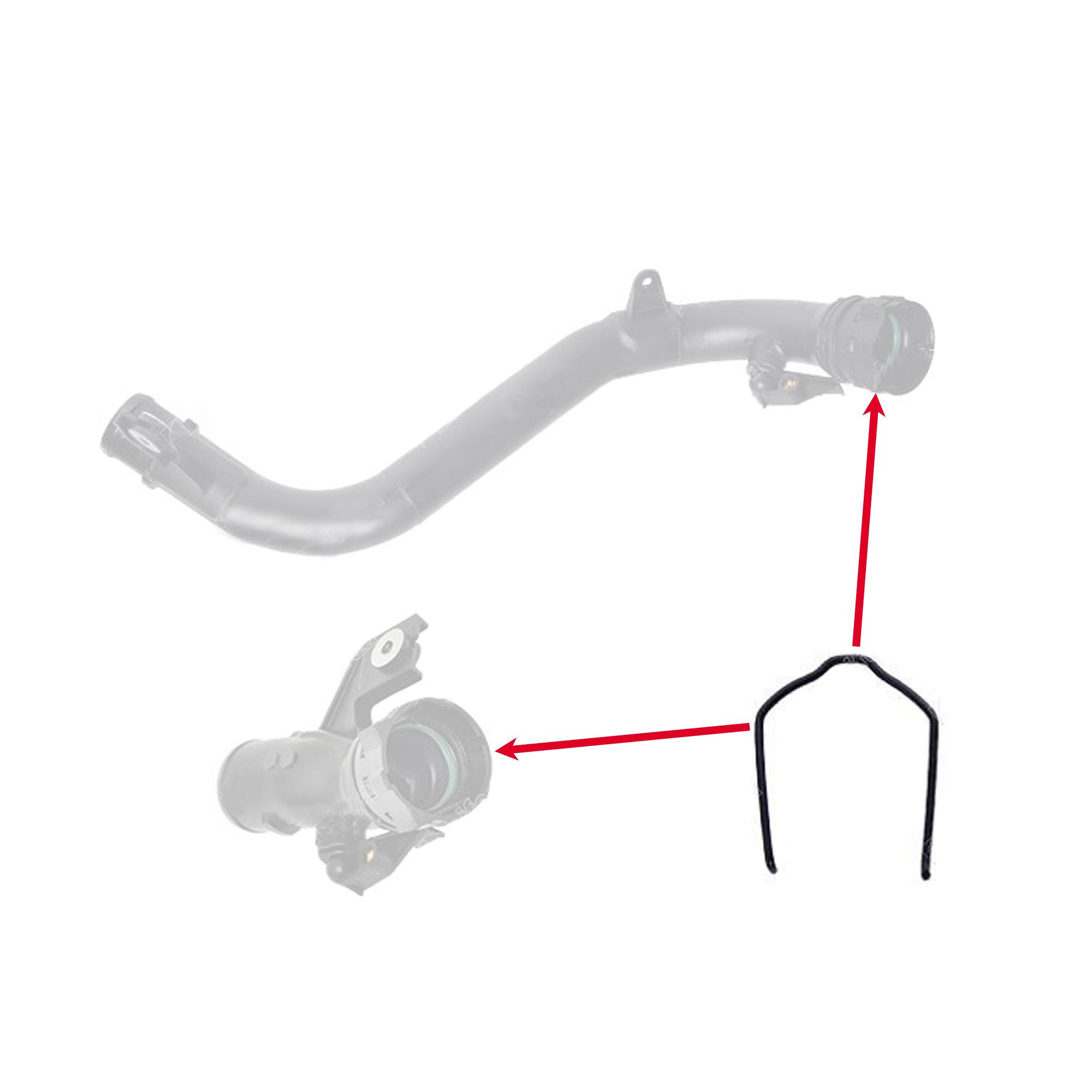 Clips pour durite de turbo, attache gaine de suralimentation pour Nissan 1.5 dCi PARTSLINE SC59216