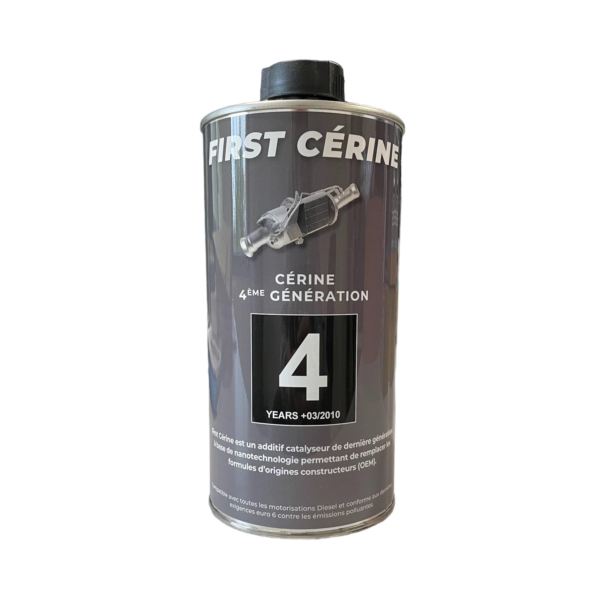 Bidon de 1 litre d'additif FAP Cerine NOIR Diesel HDI + kit de remplissage PARTSLINE SC59862