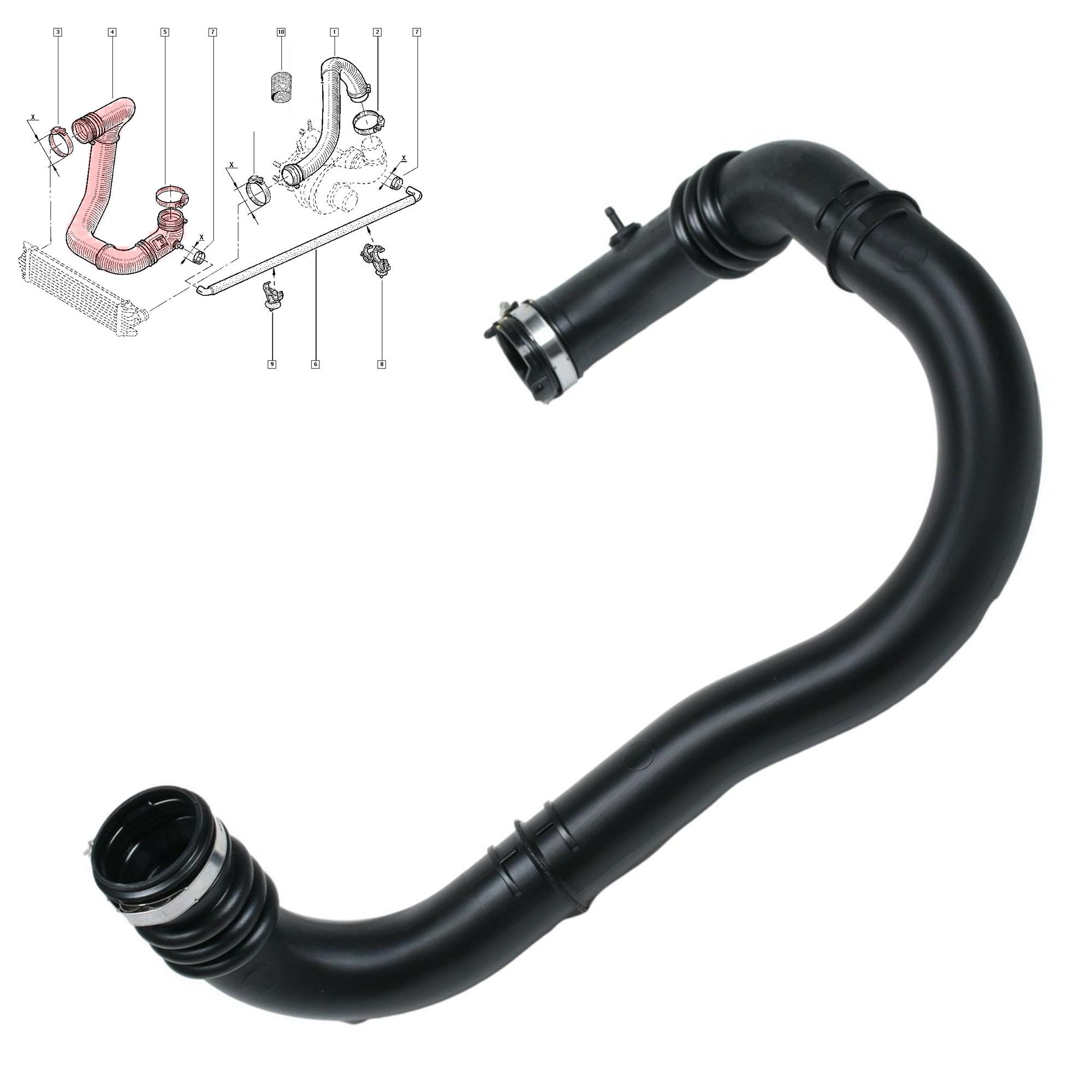 Durite turbo pour 2.5 dCi CDTi DTI Master 2 Movano A Interstar PARTSLINE SC59882