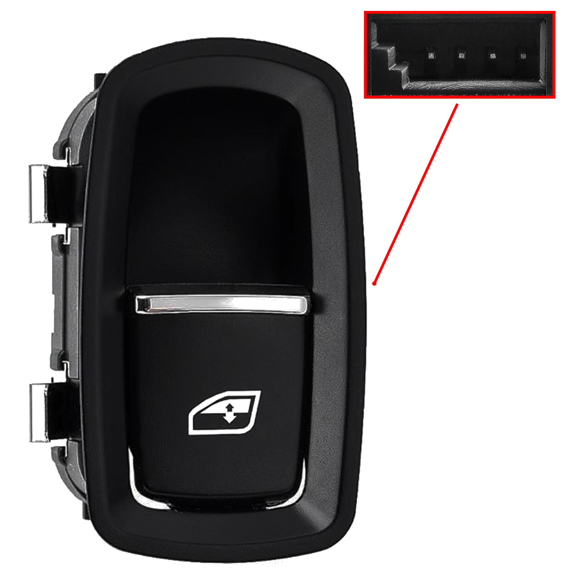 Bouton de lève-vitre avant droit pour Porsche depuis 2009 PARTSLINE SC59957