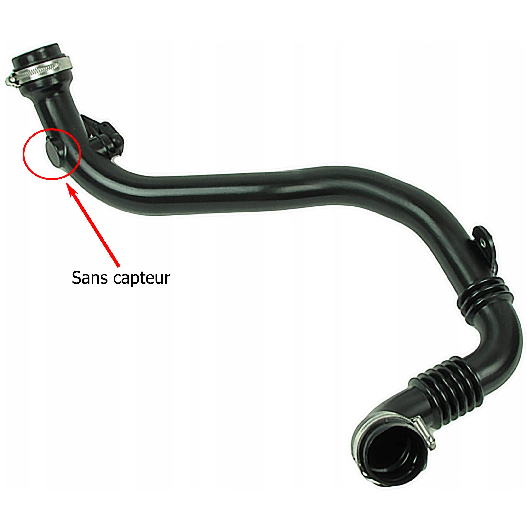 Durite turbo (modèle sans capteur) pour Clio 3 Modus 1.5 dCi PARTSLINE SC60118