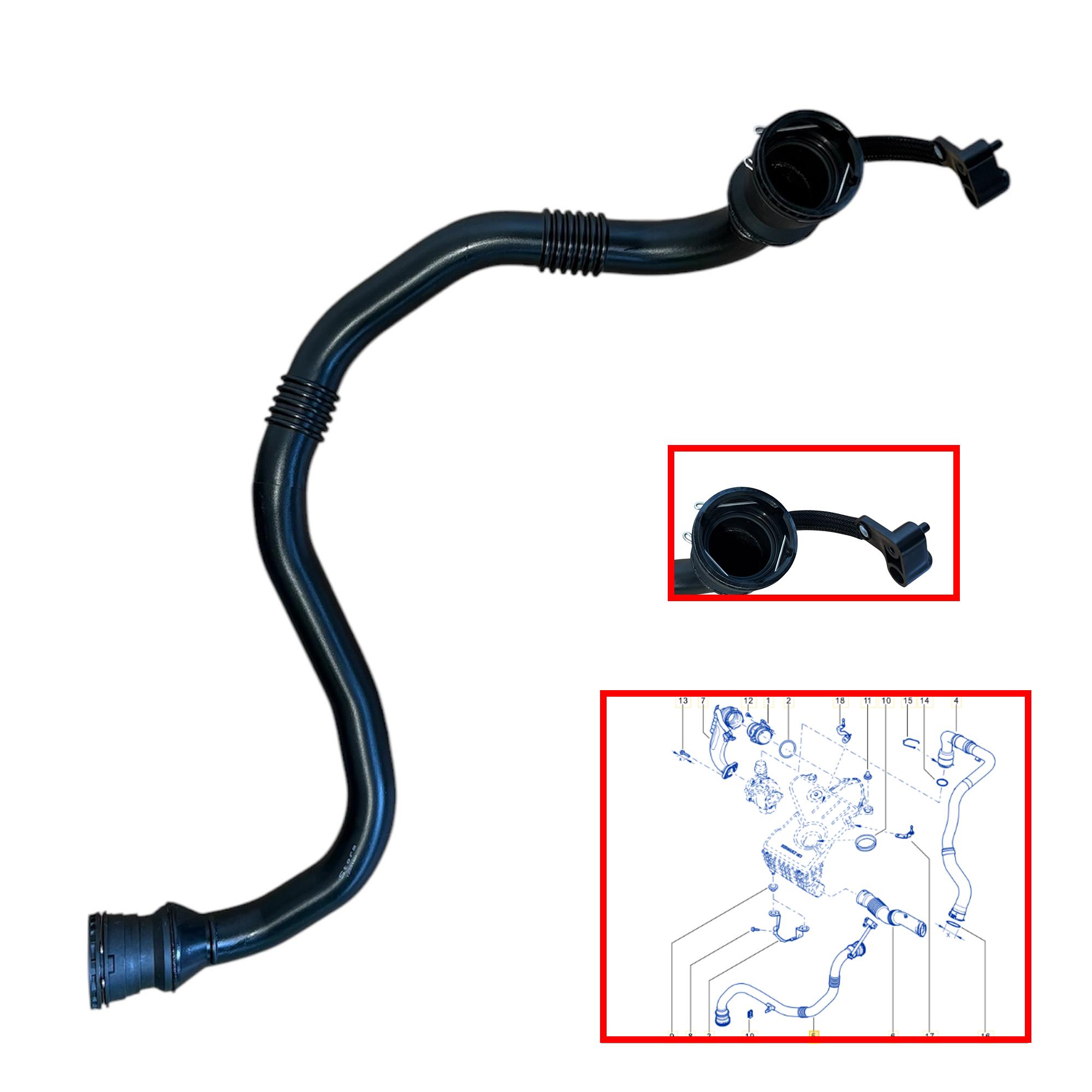 Durite turbo pour Dacia Duster 1.5 dCi PARTSLINE SC60122
