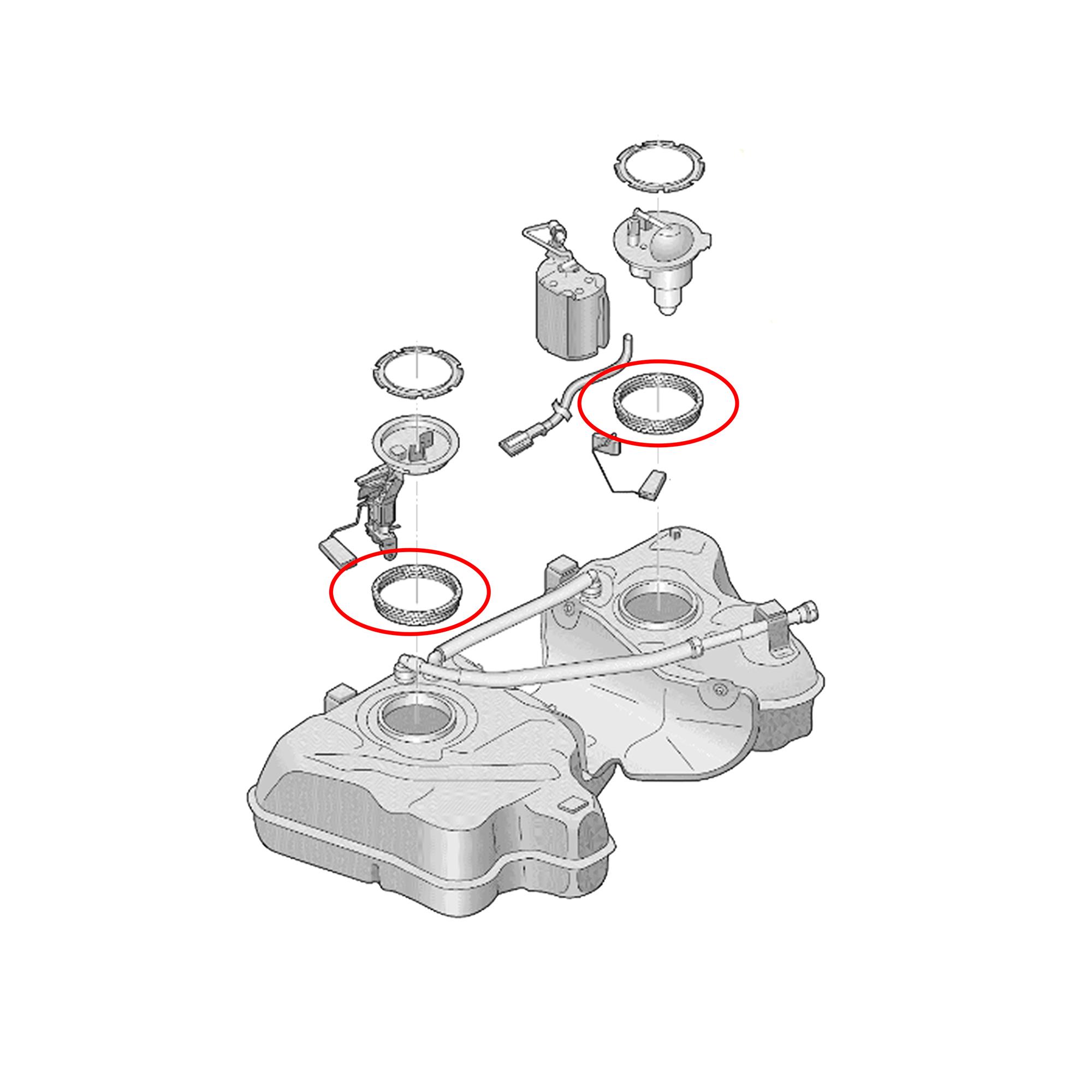 Joint de pompe d'alimentation à carburant, bague d'étanchéité PARTSLINE SC59017