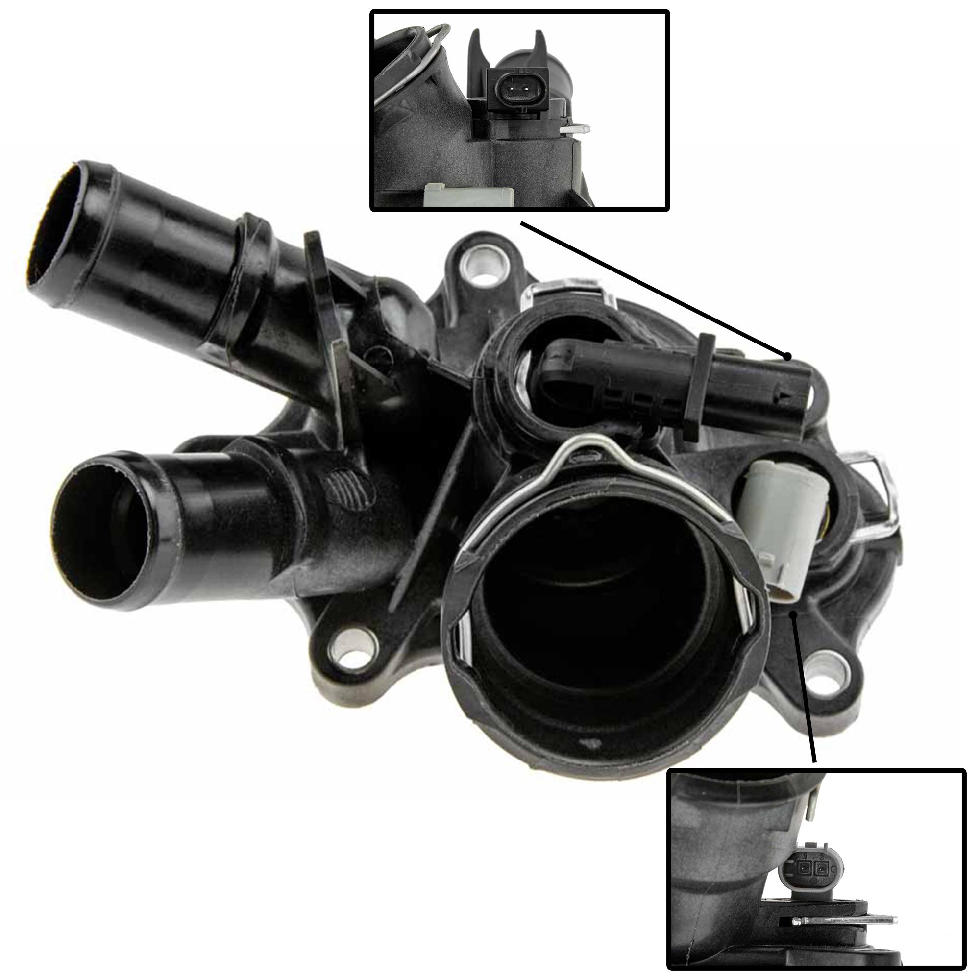 Boîtier du thermostat d'eau pour Mercedes Classe C, E, SLK (2007-2016) PARTSLINE SC60267