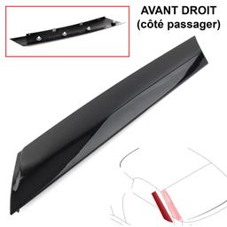 Enjoliveur noir de montant DROIT de pare brise compatible avec Mini PARTSLINE SC60449