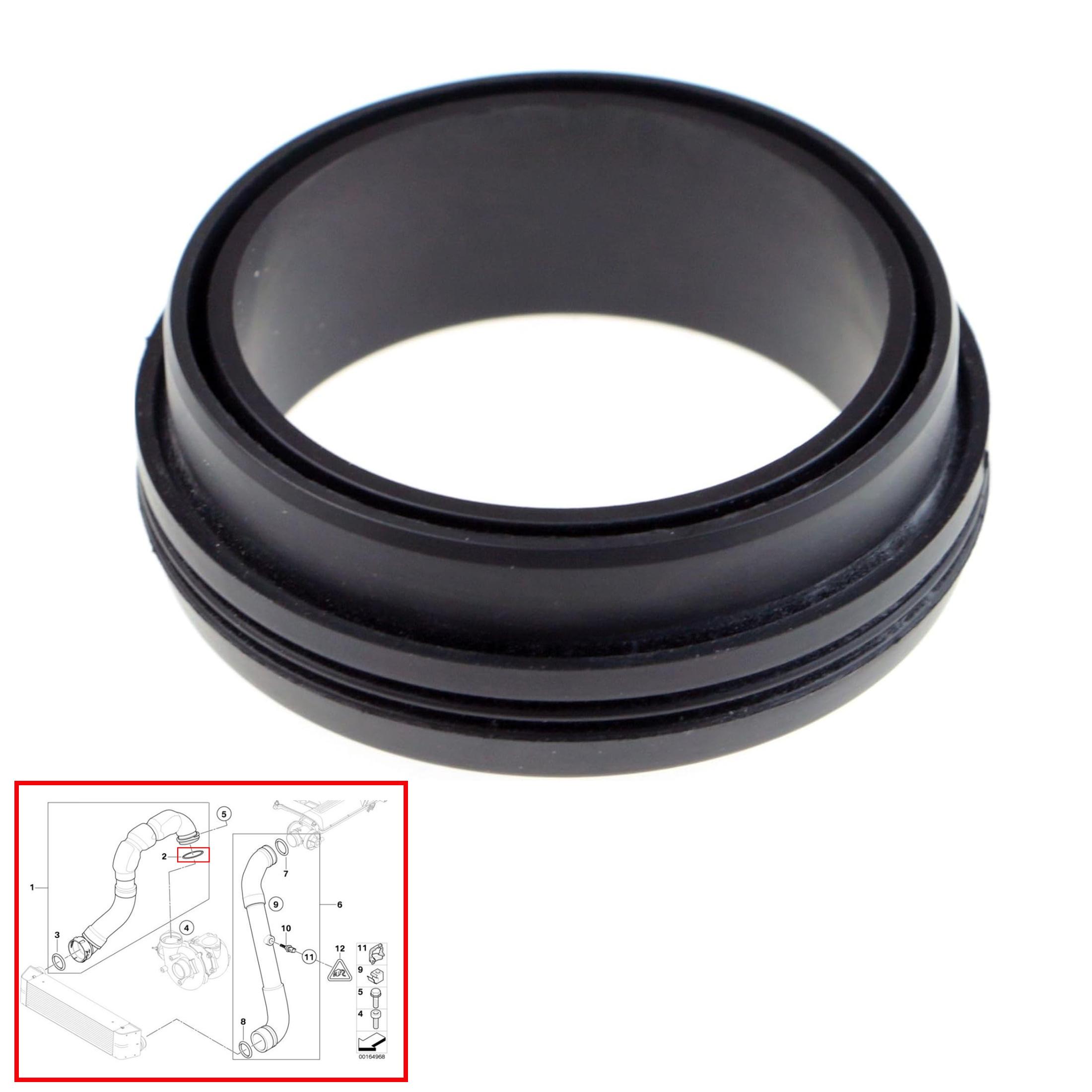 Joint de durite de turbo pour Bmw Série 3, 5, 7, X3, X5, X6, PARTSLINE SC60665