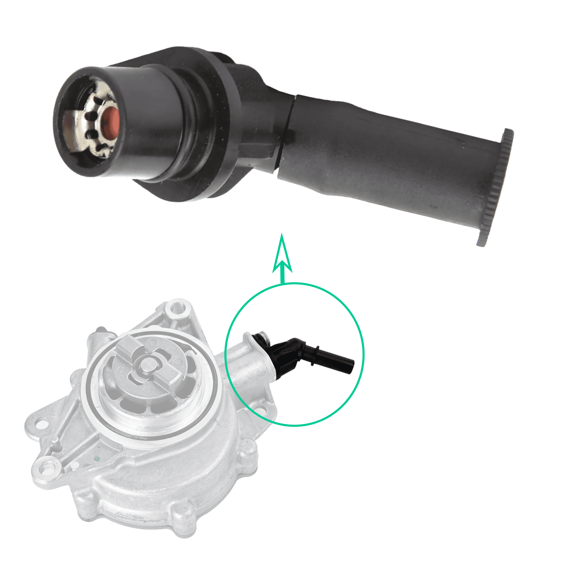 Raccord de pompe à vide de freinage pour Citroën DS Mini Opel Peugeot PARTSLINE SC60784