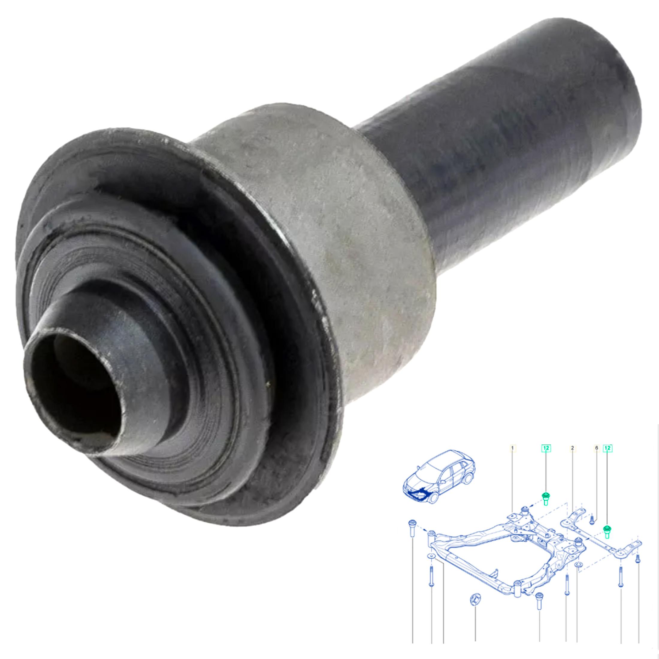 Silentbloc arrriere de berceau pour Qashqai X-Trail Koleos I PARTSLINE SC60832