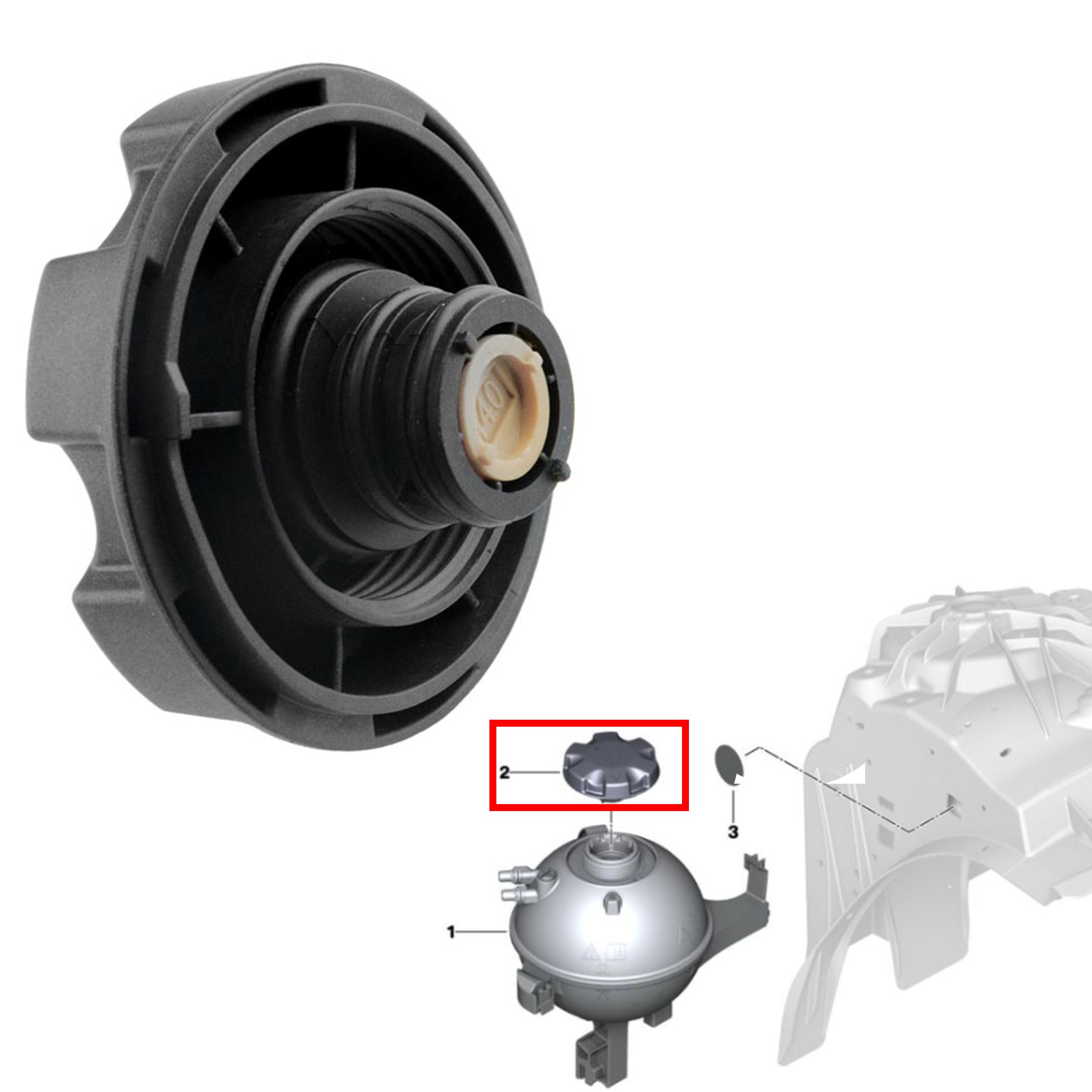 Bouchon reservoir liquide refroidissement pour BMW 1 3 X3 X5 PARTSLINE SC60876