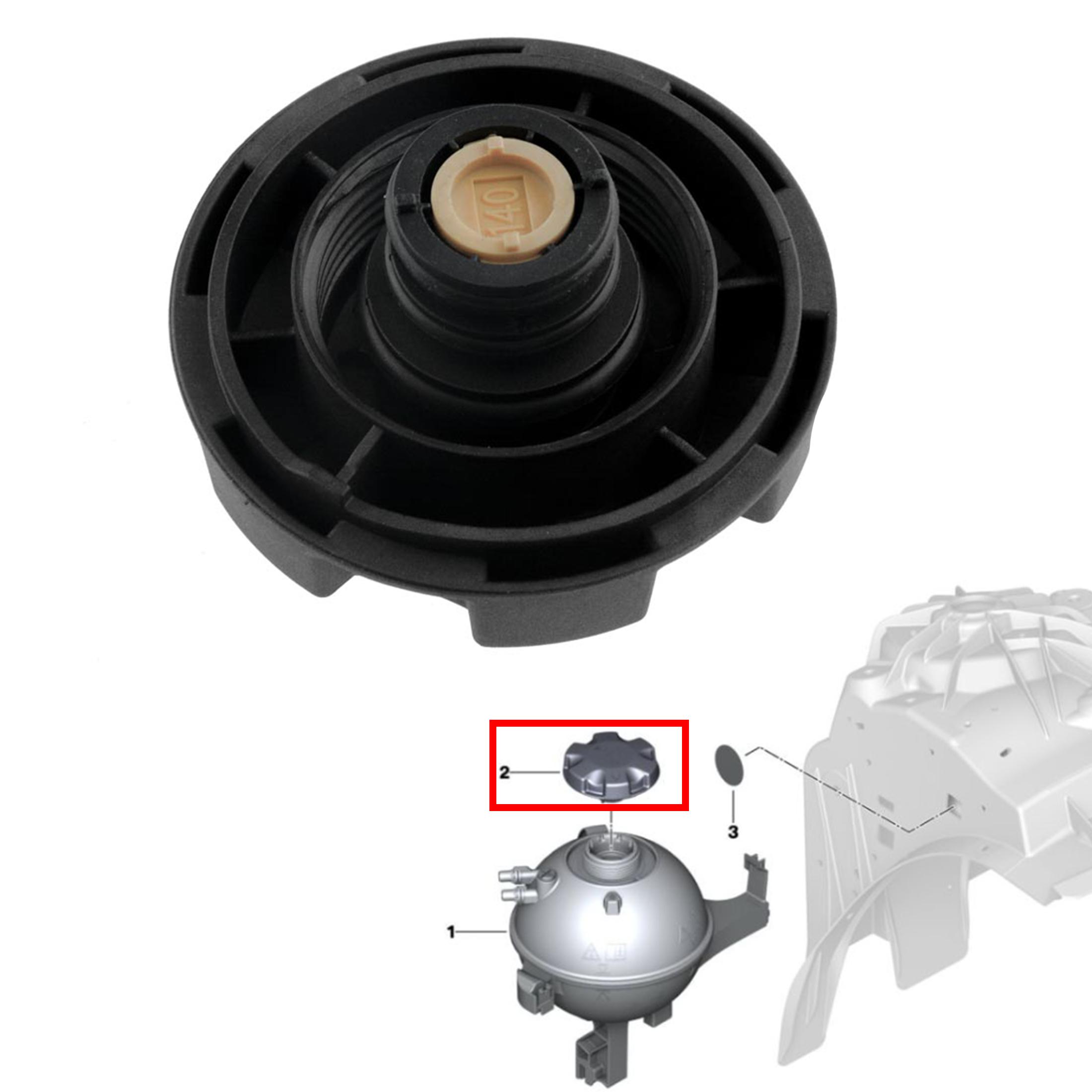 Bouchon reservoir liquide refroidissement pour BMW 1 3 X3 X5 PARTSLINE SC60876