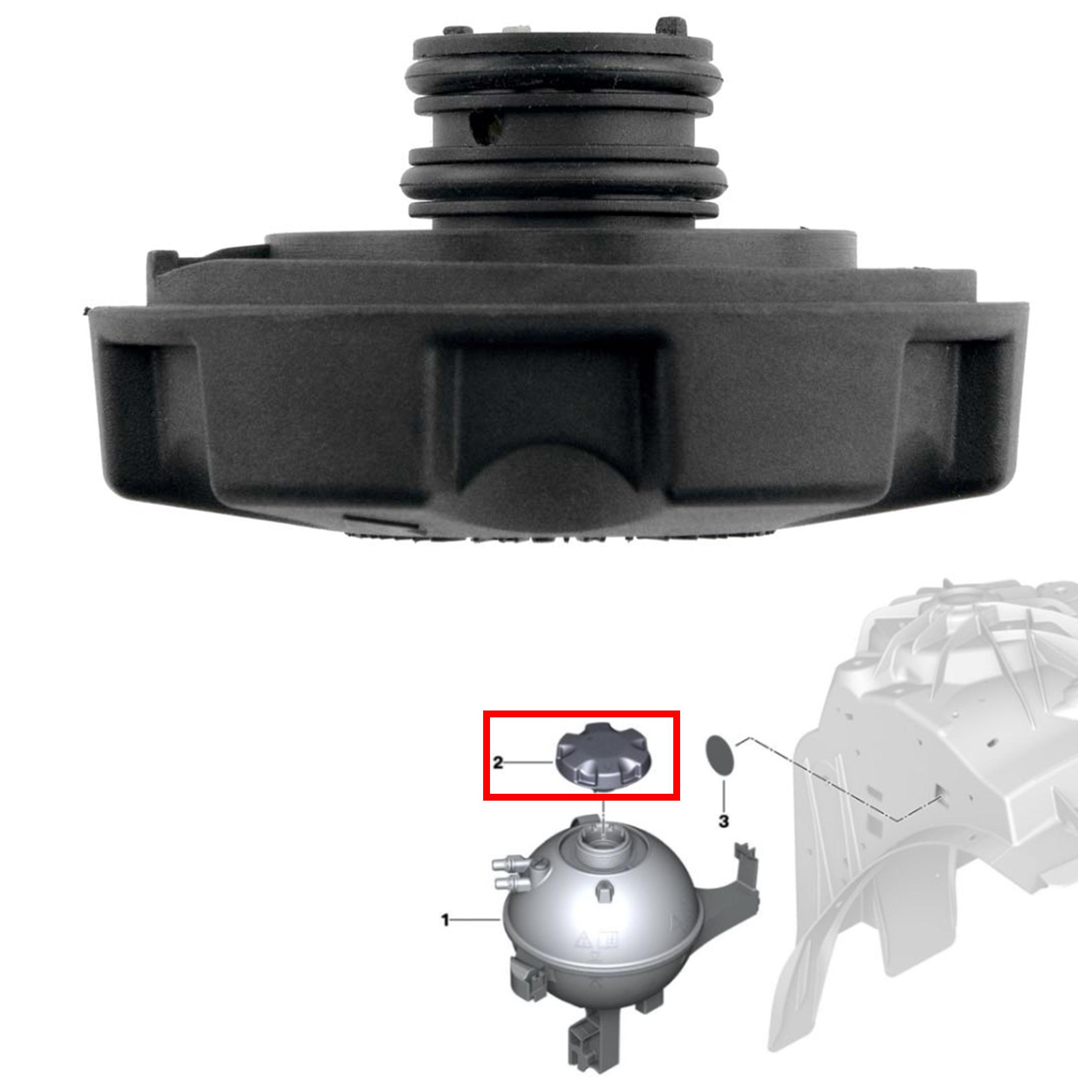 Bouchon reservoir liquide refroidissement pour BMW 1 3 X3 X5 PARTSLINE SC60876