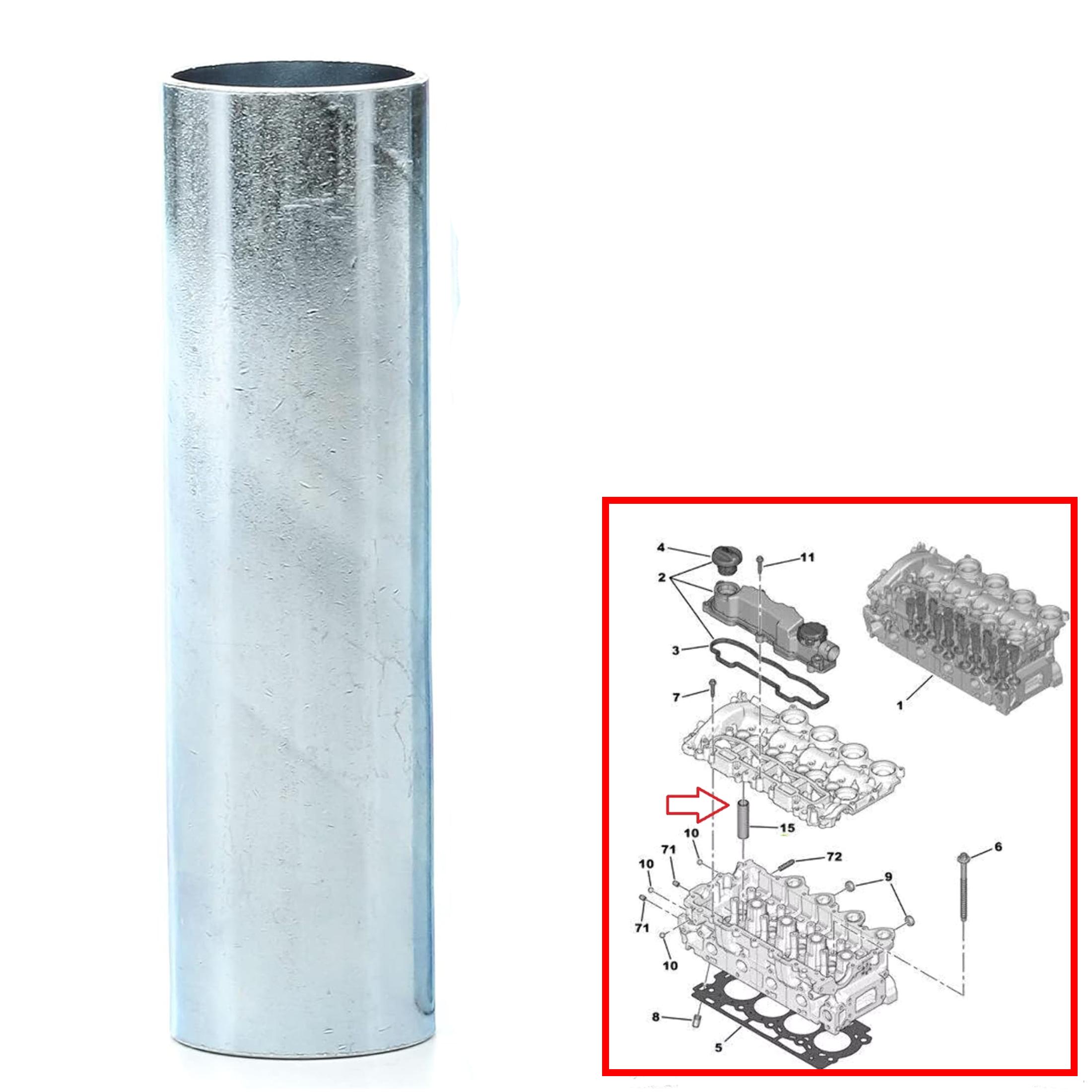 Manchon tube injecteur 1.6 HDi 1.6 TDCi pour 207 307 C3 C4 Focus Fiesta PARTSLINE SC60877