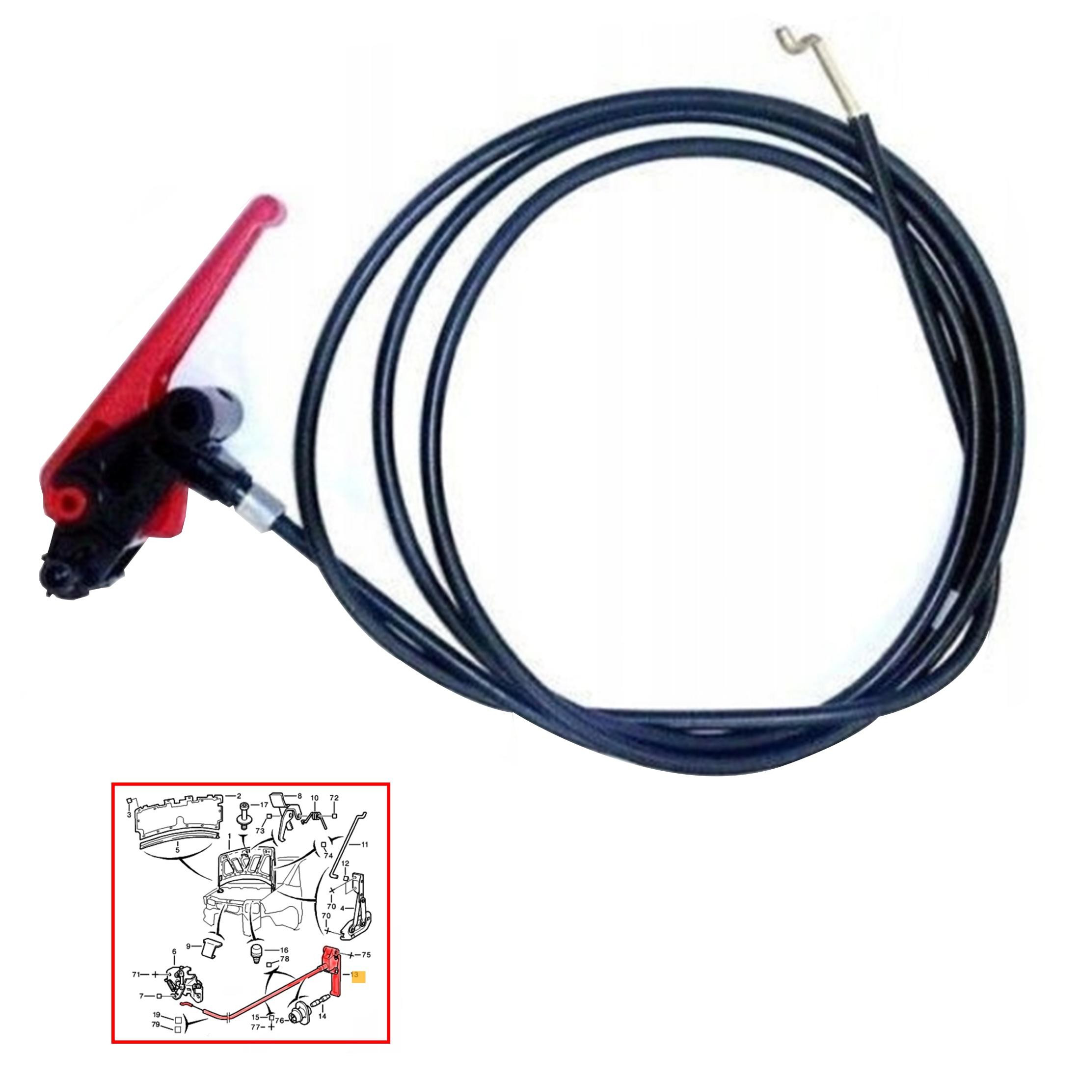 Cable ouverture capot pour Jumpy Scudo Expert Evasion 806 PARTSLINE SC60996