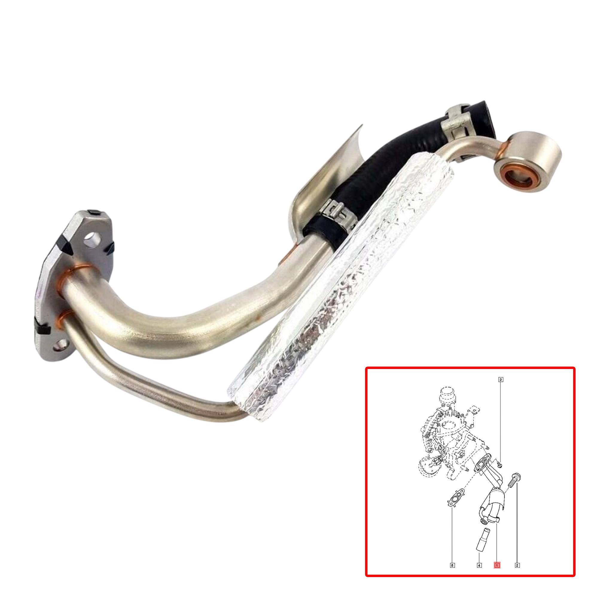 Tuyau d'alimentation huile de turbo pour Nissan Opel Renault 2,0 2,3 dCi PARTSLINE SC61083