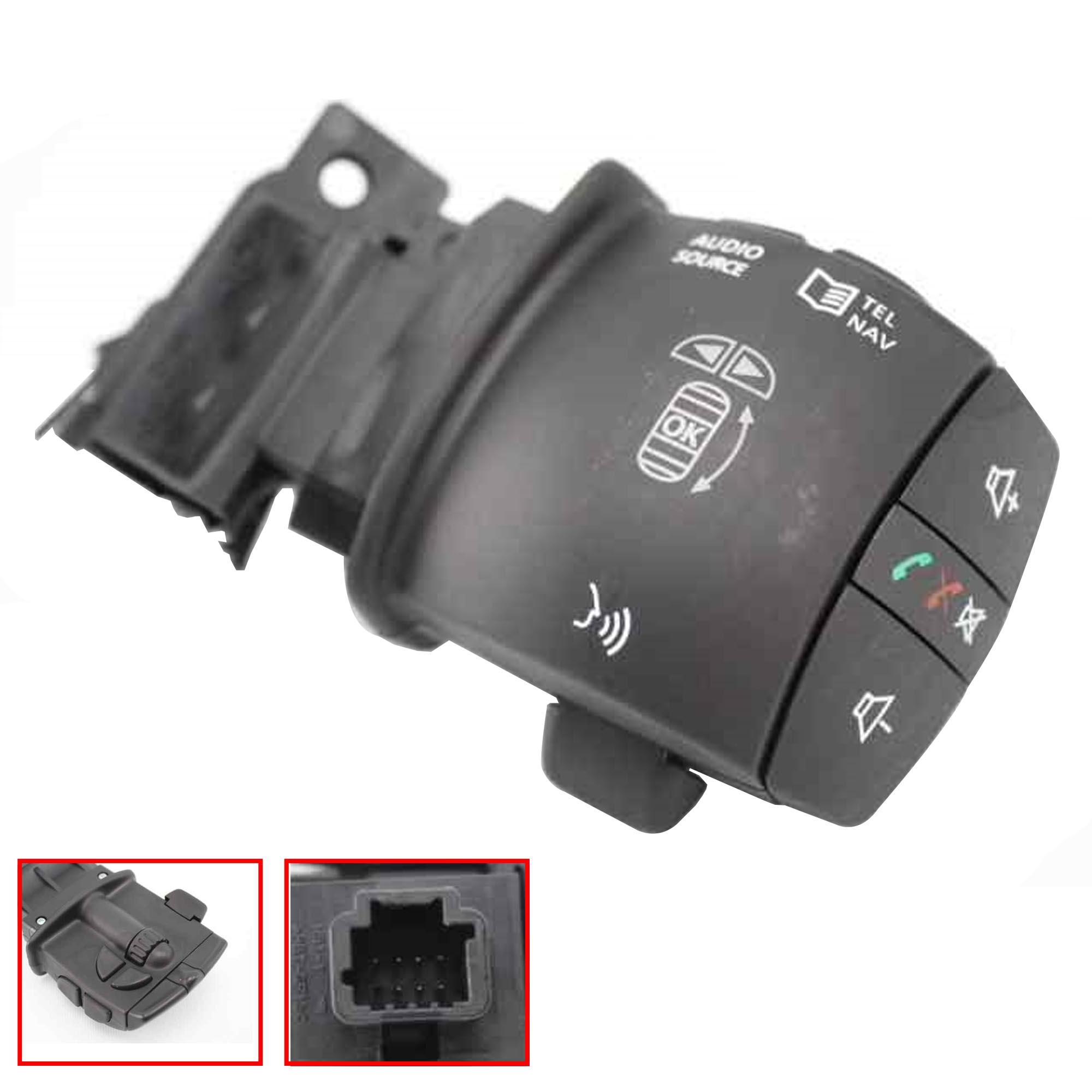 Bouton AUDIO SOURCE commande au volant pour Megane 3 Scenic Laguna III PARTSLINE SC61231