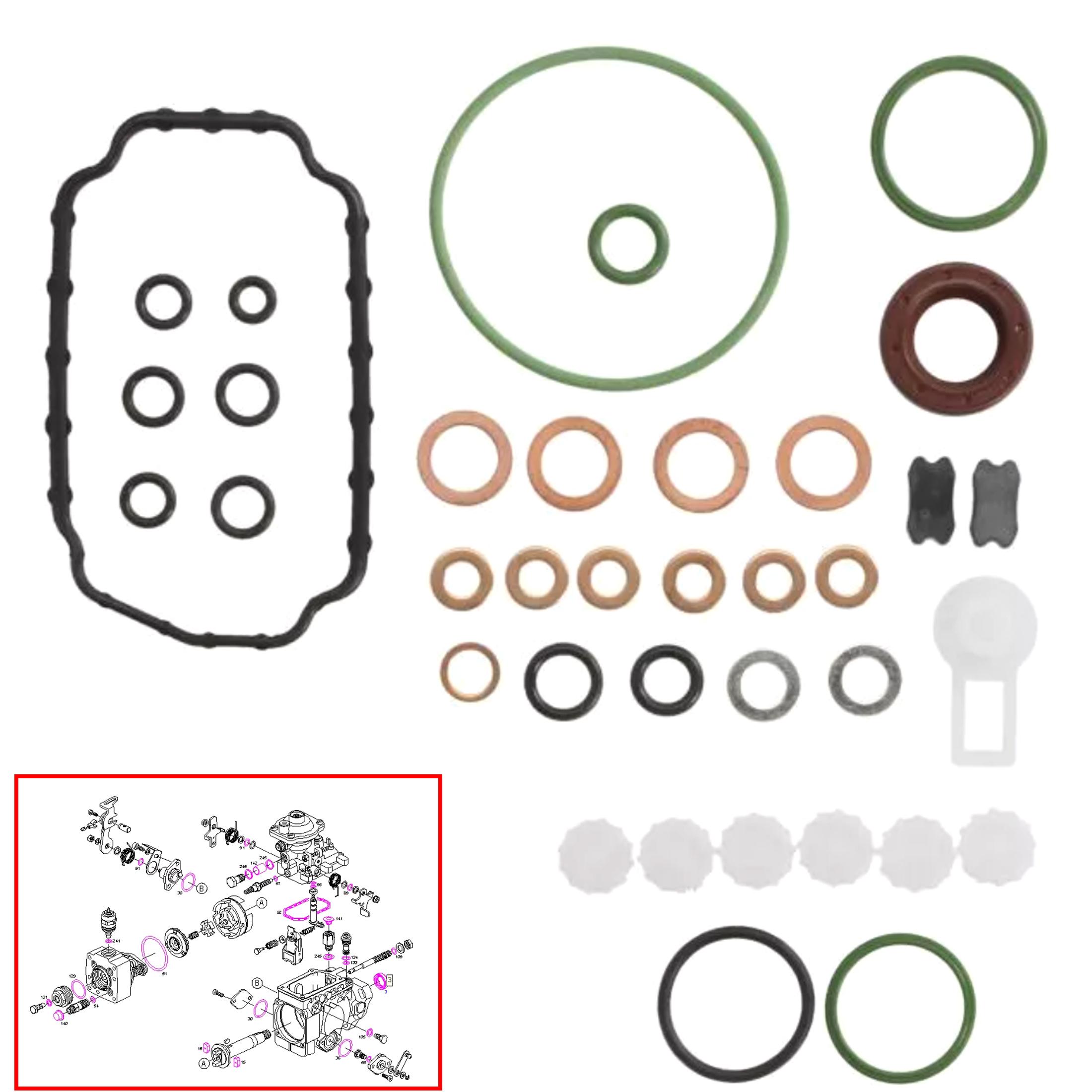 Kit joints pompe injection pour pompe Bosch Lucas VE VA PARTSLINE SC61248