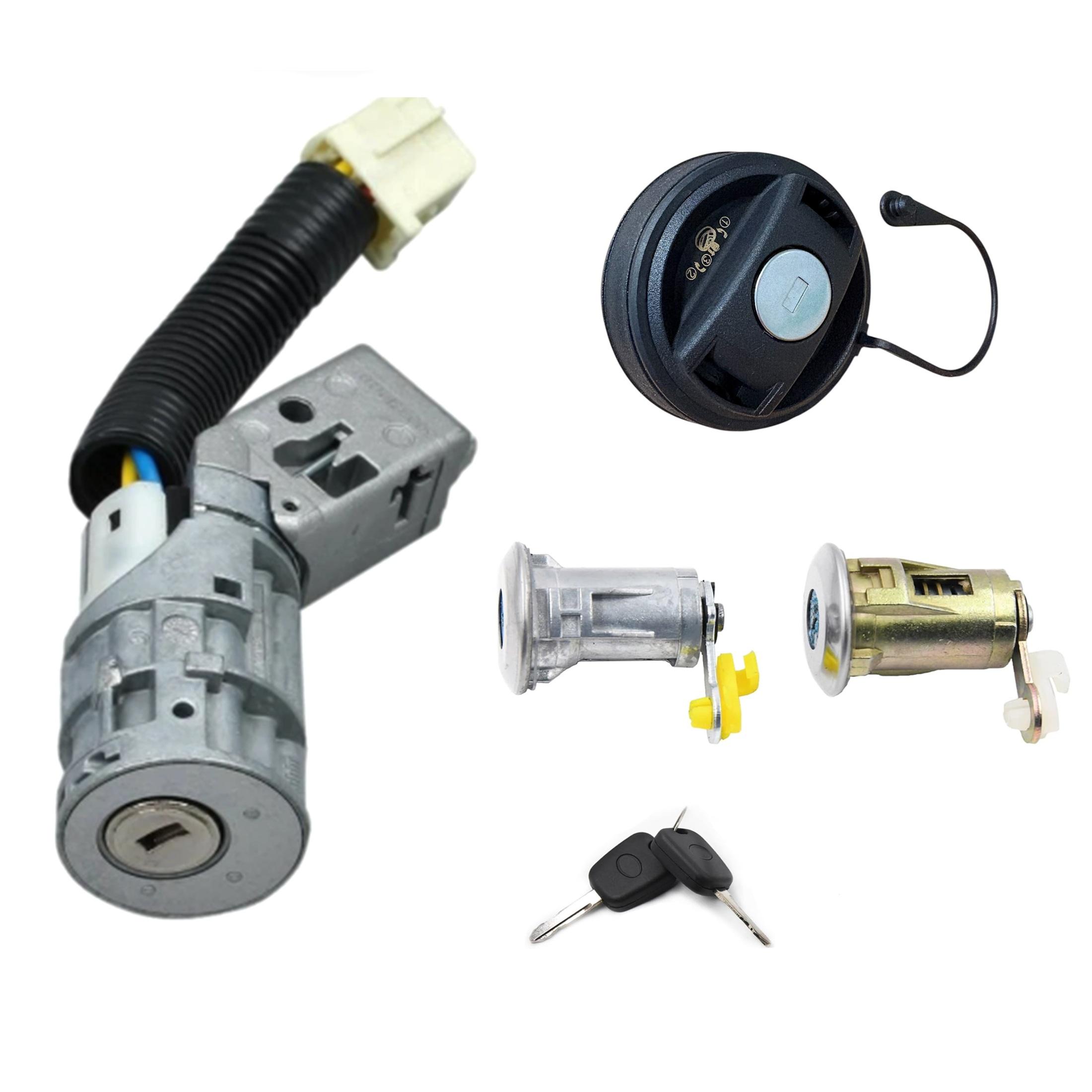 Kit barillets serrures portes bouchon et neiman pour C1 107 Aygo PARTSLINE SC61250