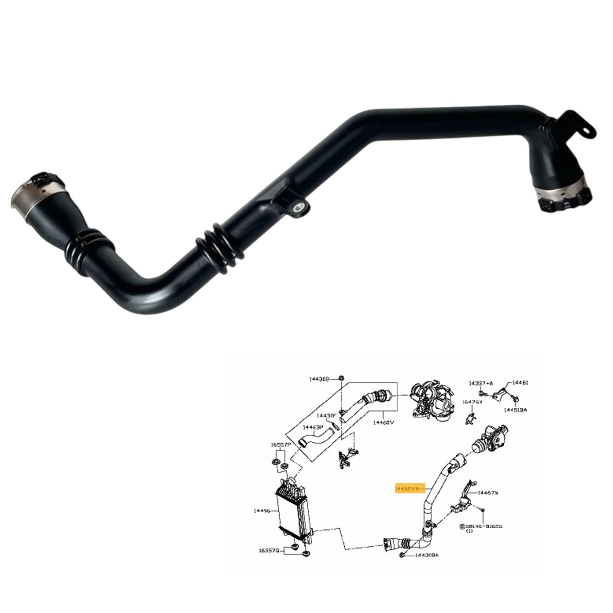 Durite suralimentation turbo pour Nissan Juke NV200 Pulsar 1.5 dCi PARTSLINE SC61287