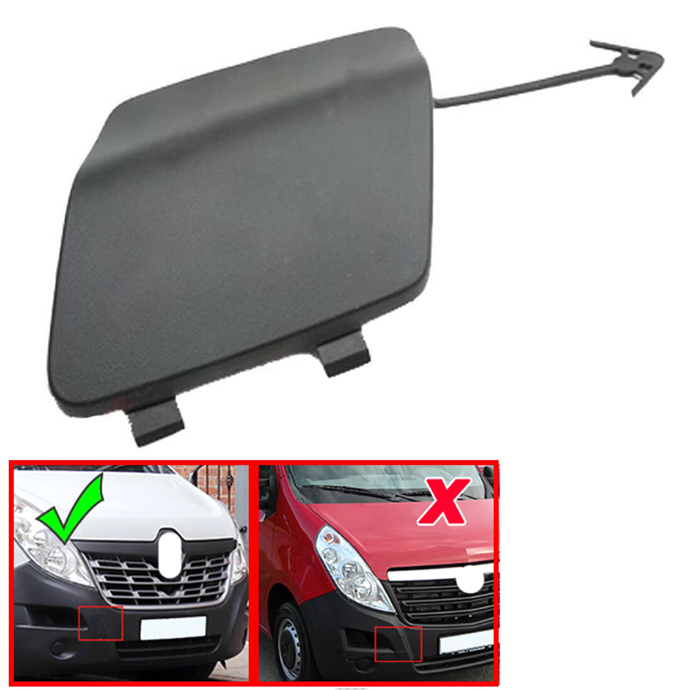 Cache crochet remorquage pare choc avant pour Master 3 Movano B NV400 PARTSLINE SC61393