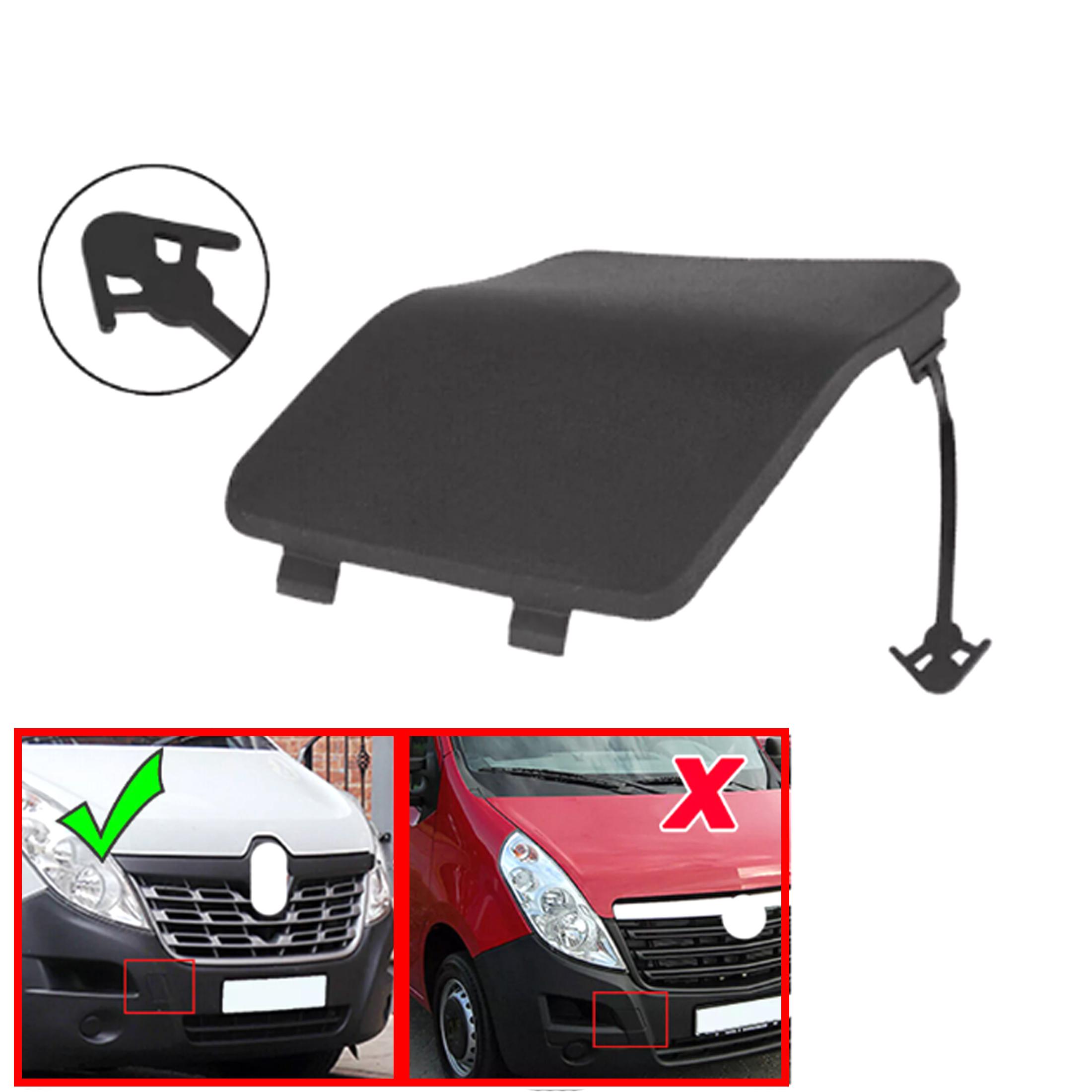 Cache crochet remorquage pare choc avant pour Master 3 Movano B NV400 PARTSLINE SC61393