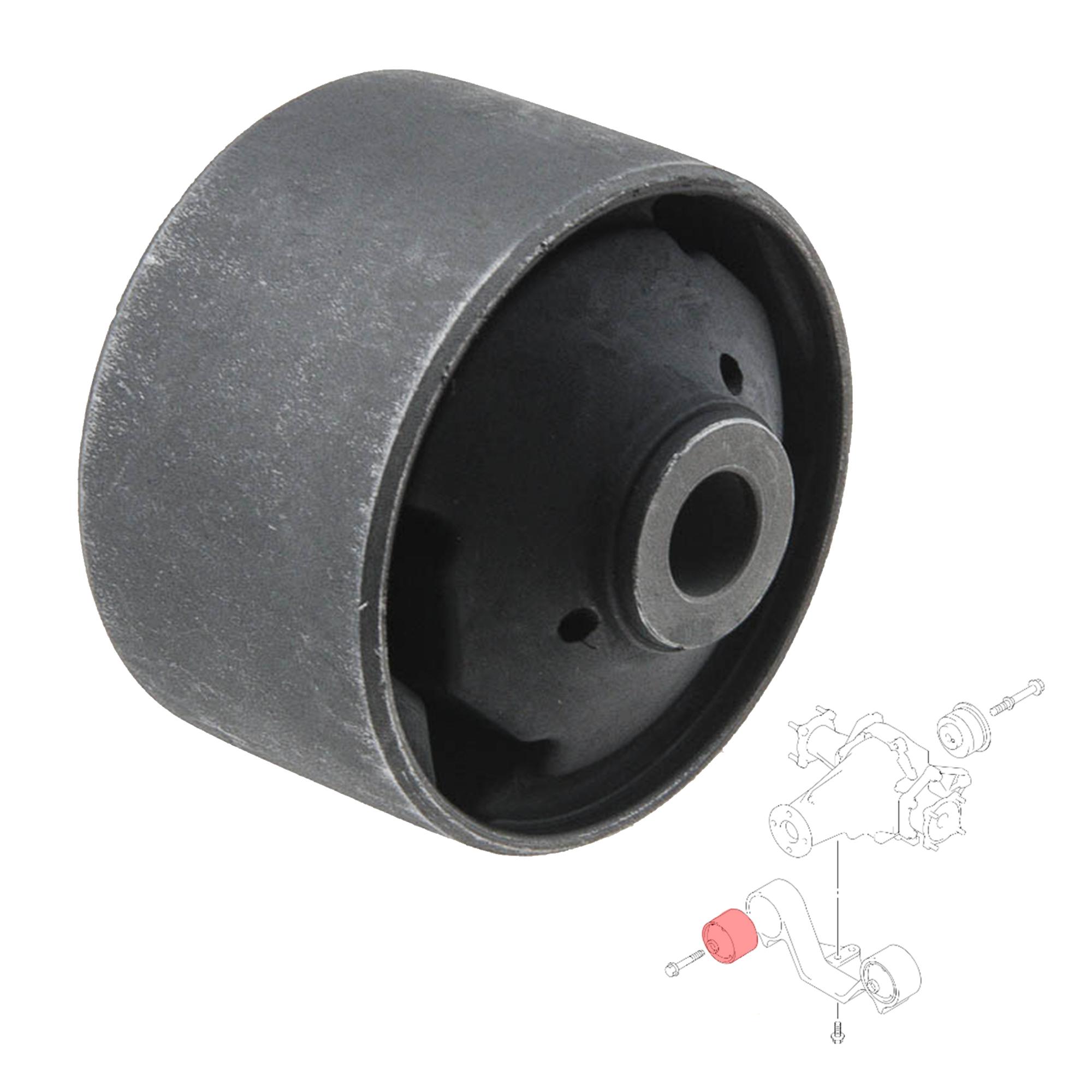 Silentbloc avant du support différentiel arrière pour Grand Vitara II 1.6 2.0 2.4 PARTSLINE SC61431