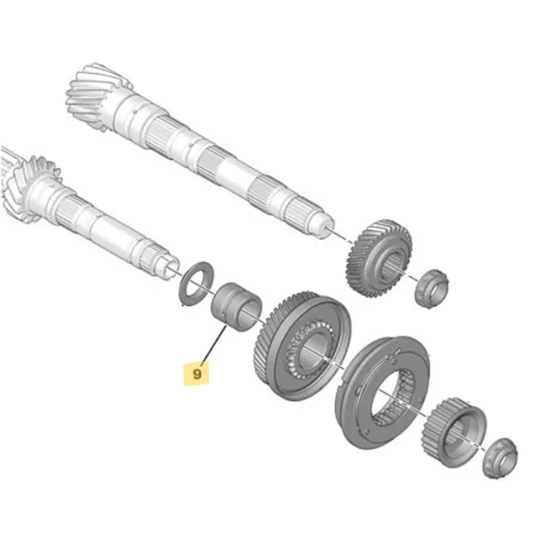 Separateur pignon boite vitesse pour Berlingo C3 C4 1.6 HDi PARTSLINE SC61662